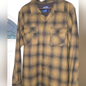 Pendleton Original Board Shirt Jacket Brown and Black